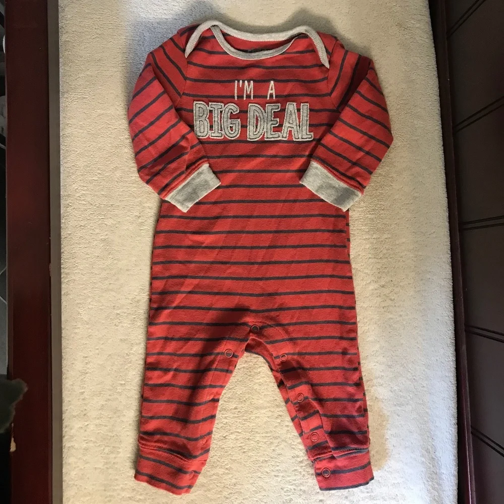 🌻5/$5!! 'I’m A Big Deal' Long Sleeved One Piece